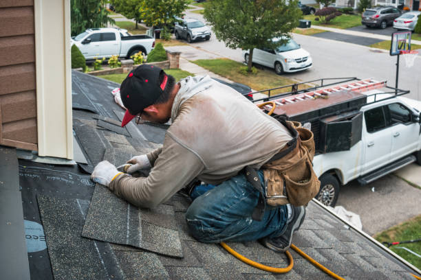 Professional Roofing technician working in Ararat, NC